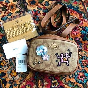 Coach by Keith Haring belt bag with extra strap